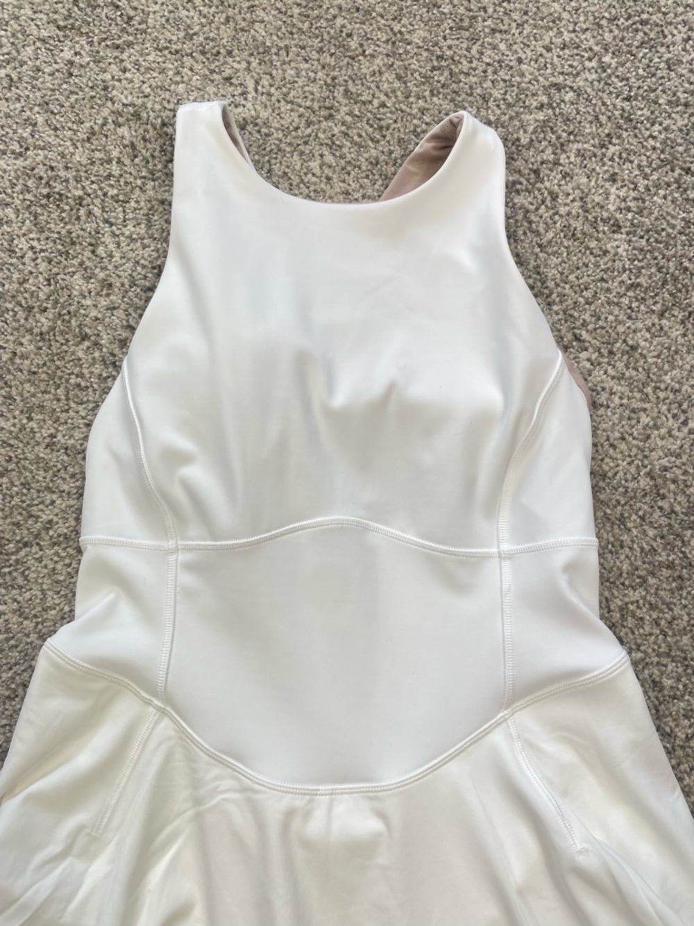 Lululemon Court Crush white tennis dress, size 6, - Picture 2 of 8